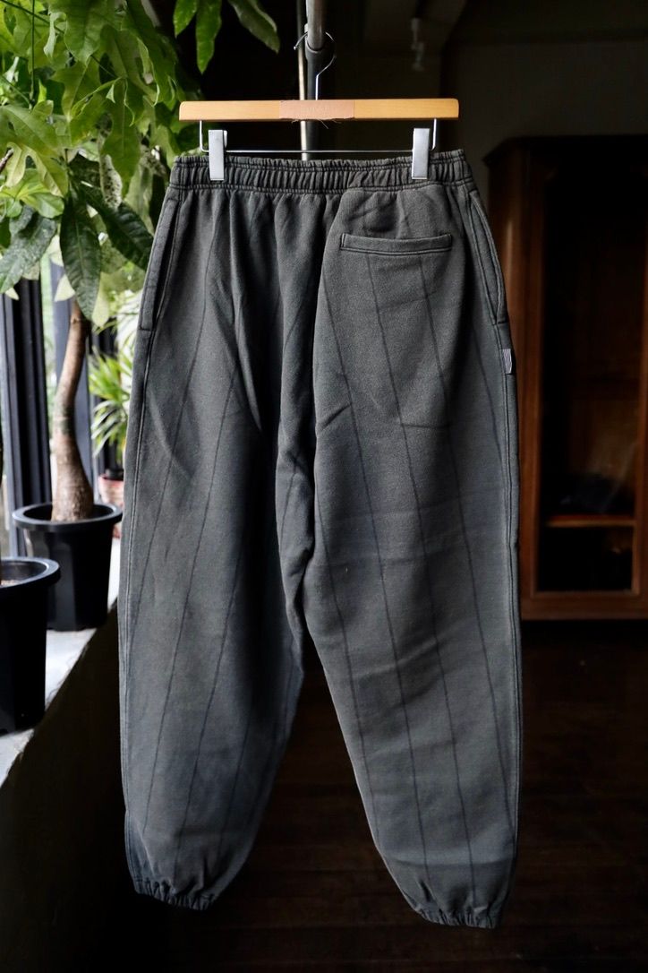 S.F.C 25FW エスエフシー STRIPE WIDE SWEAT PANTS (DISCHARGED)(SFCFW25CS05)Black☆9月20日(土)発売！