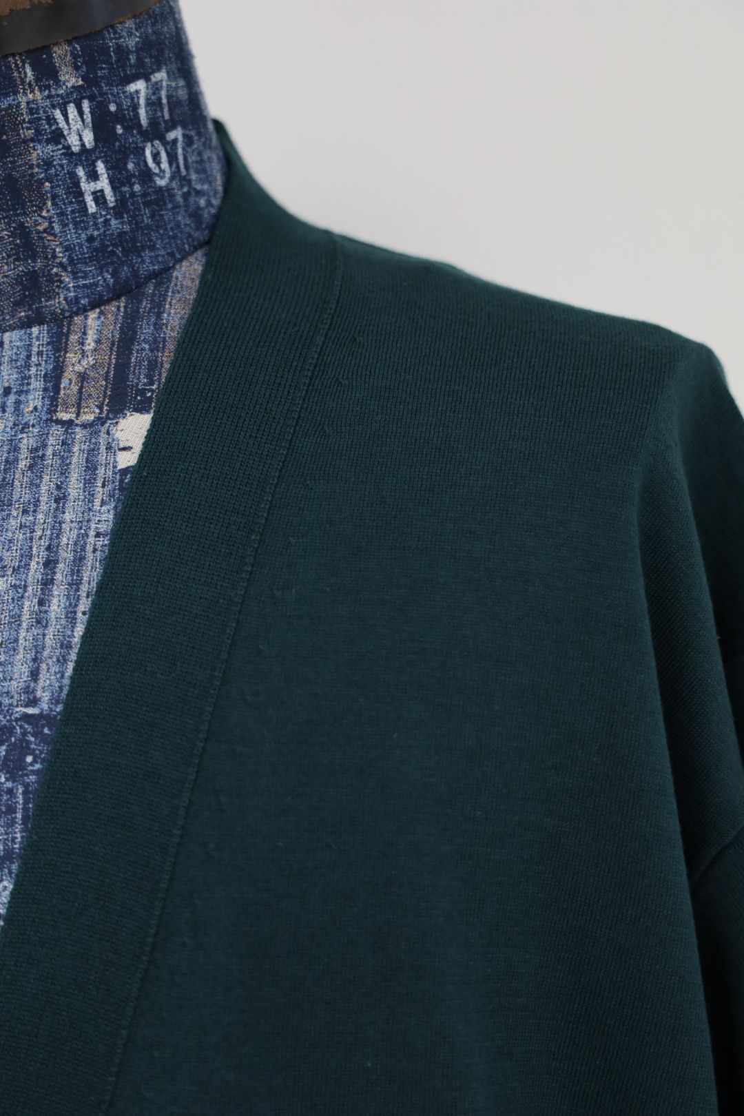 アプレッセ 2026 STYLE2 Wool Cotton High Gauge Cardigan(26AAP-03-02)GREEN