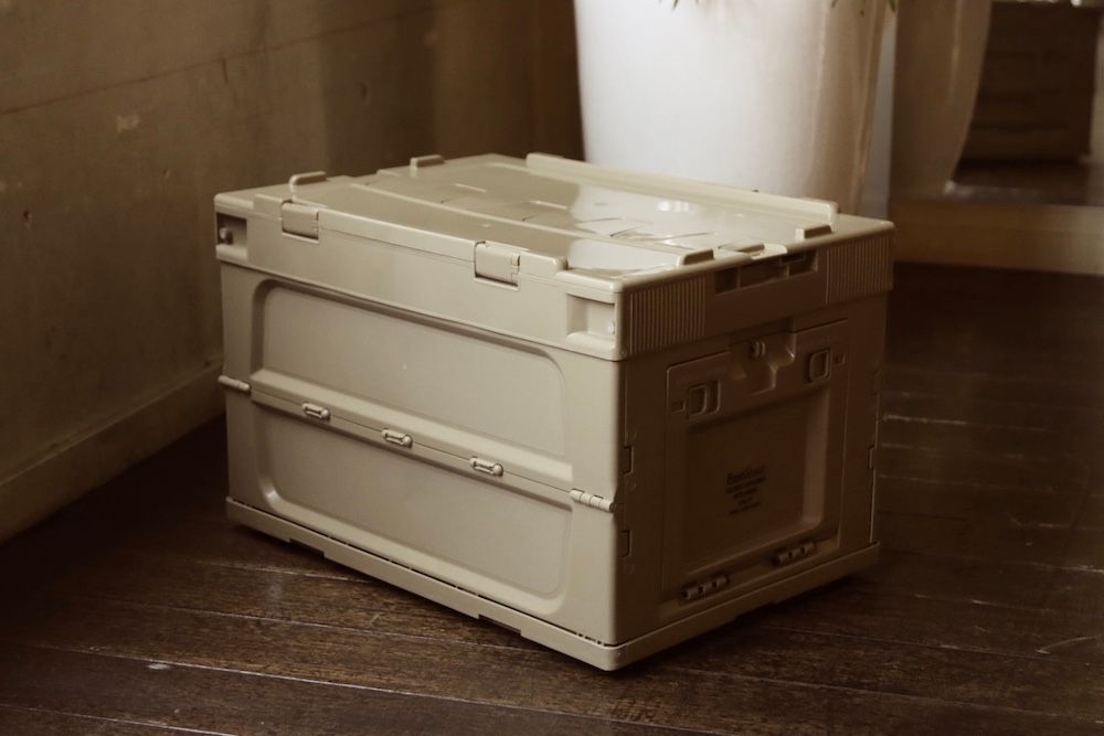 フレッシュサービス FOLDING CONTAINER w/2 DOORS "SAND"