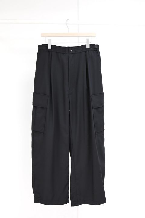 プロダクトトゥエルブ SS26 P12 Techno Wool Utility Pants(26SS-PPT01B)BLACK