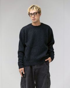 アプレッセ 2025 STYLE2 Cashmere Mole Yarn Pullover Sweater(25AAP-03-20)CHARCOAL