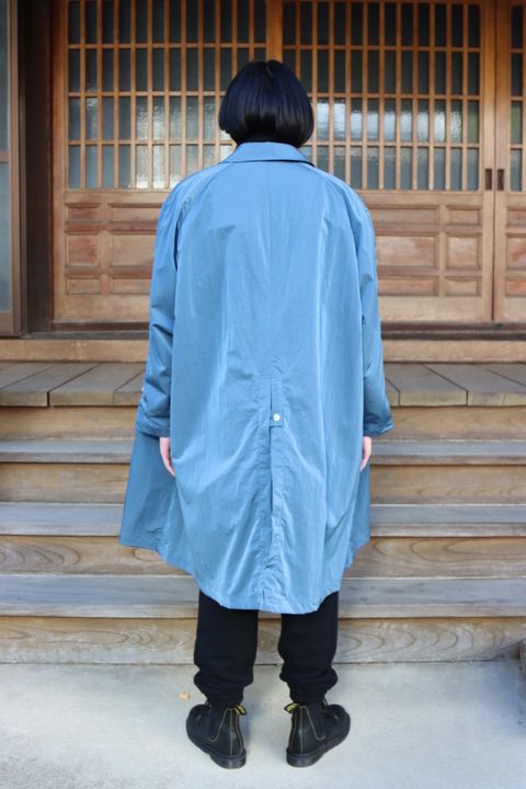 SFC SOUTIEN COLLAR COAT"Sax Blue"style.