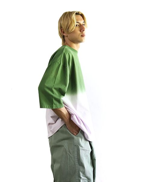 is-ness 24SS GRAMICCI for is-ness HORIZON OVERDYE T-SHIRT style 2024.4.20