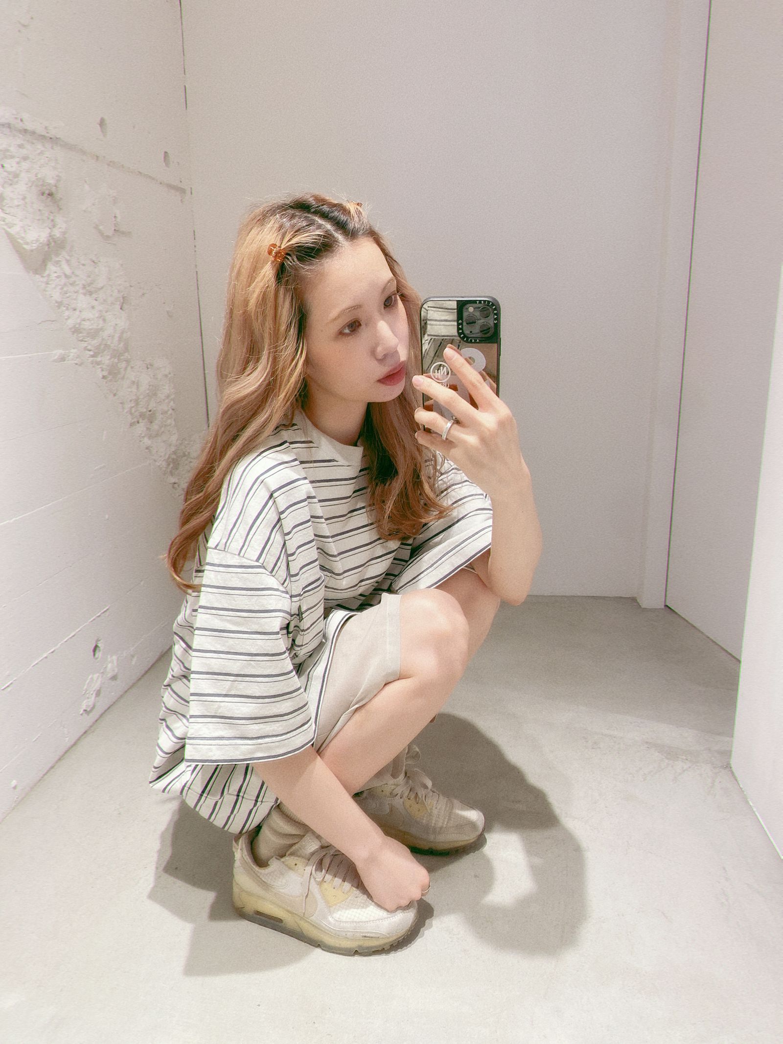 セダンオールパーパス SS24  Striped S/S Pocket Tee(SD24S-CT05)Stone Navy☆4月20日(土)発売！