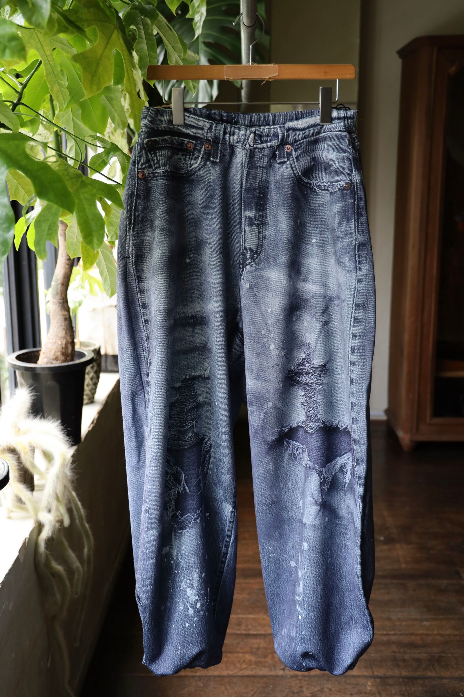トーキングアバウト ジ アブストラクション 25AW PRINT WIDE PT(2526AW-PT-002)BLACK☆新作発売！