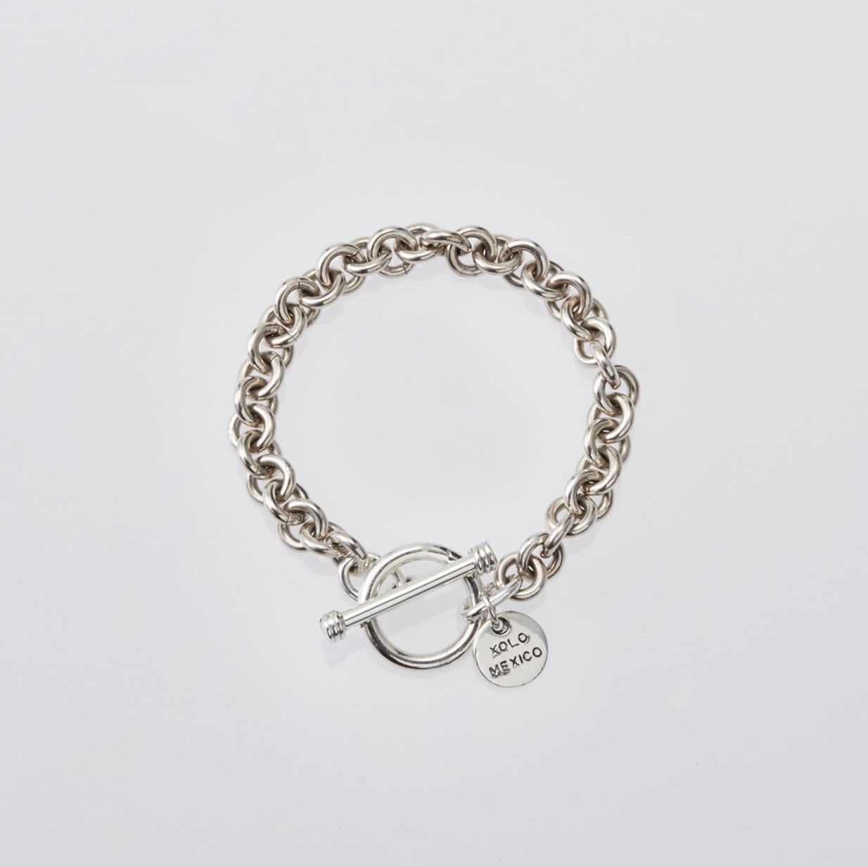 XOLO JEWELRY ブレスレット / Round Link Bracelet -8mm-(XOB023)SILVER925⭐︎新作発売！