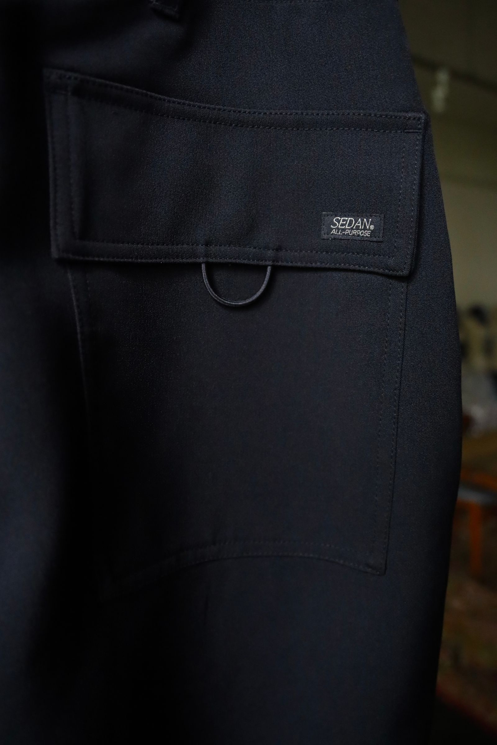 セダンオールパーパス FW24 Tech Wool Over Pant(SD24F-PT03) Black