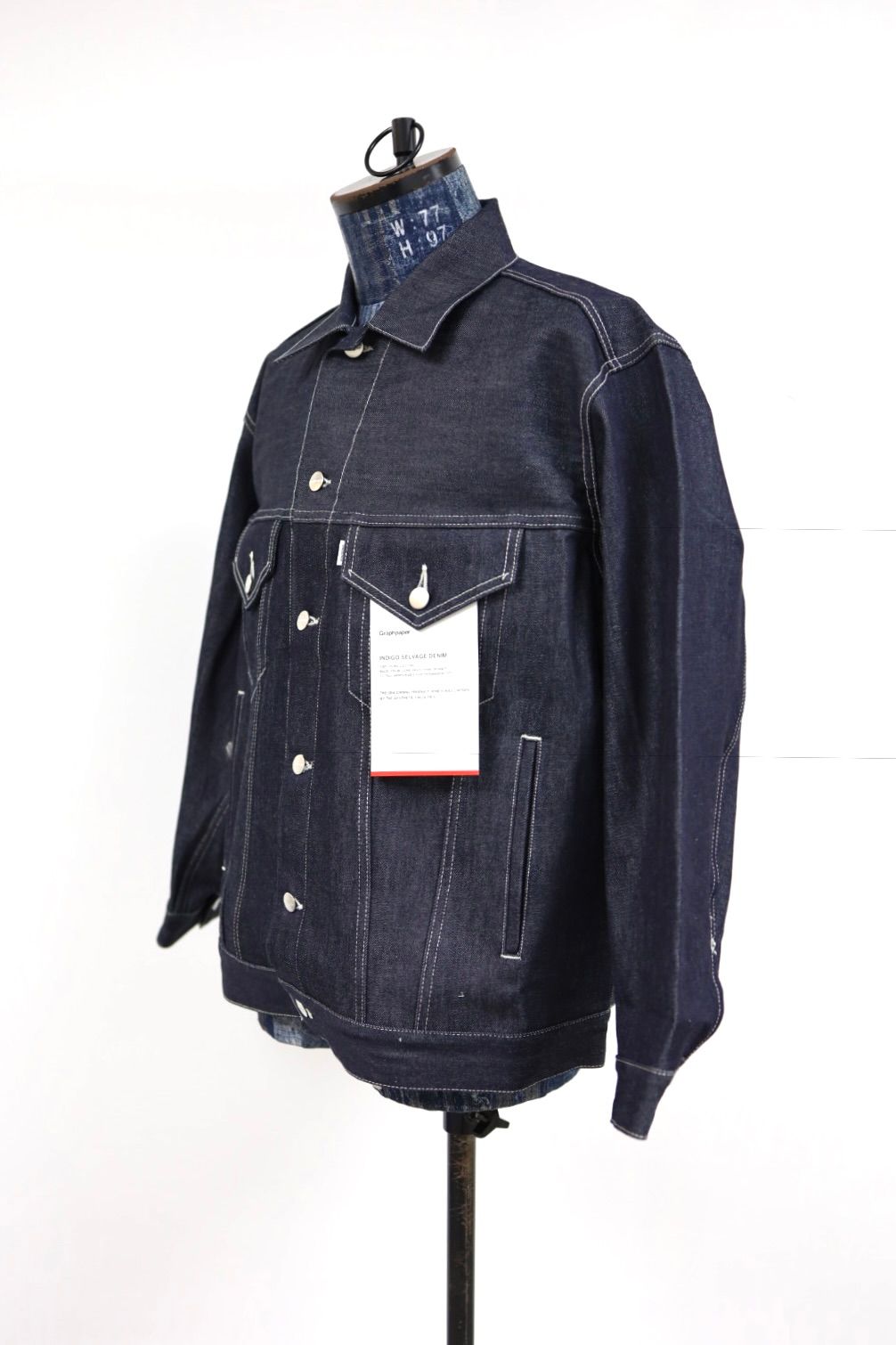グラフペーパー Selvage Denim Trucker Jacket(GU261-20055RB)INDIGO_RIGID★1月24日(土)発売！