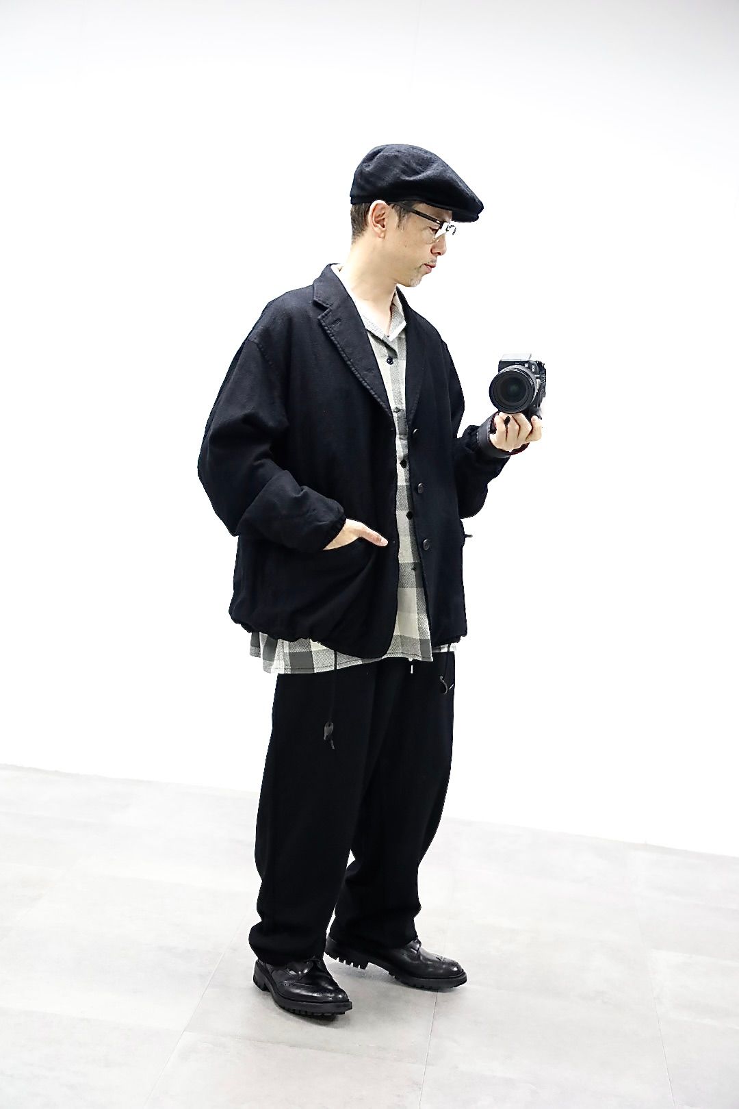 COMME des GARCONS HOMME ウールサージ製品縮絨3Bジャケット2025.10.4.