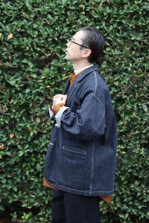 Graphpaper Broad Oversized L/S Regular Collar Shirt"BROWN"style.2021.10.16.
