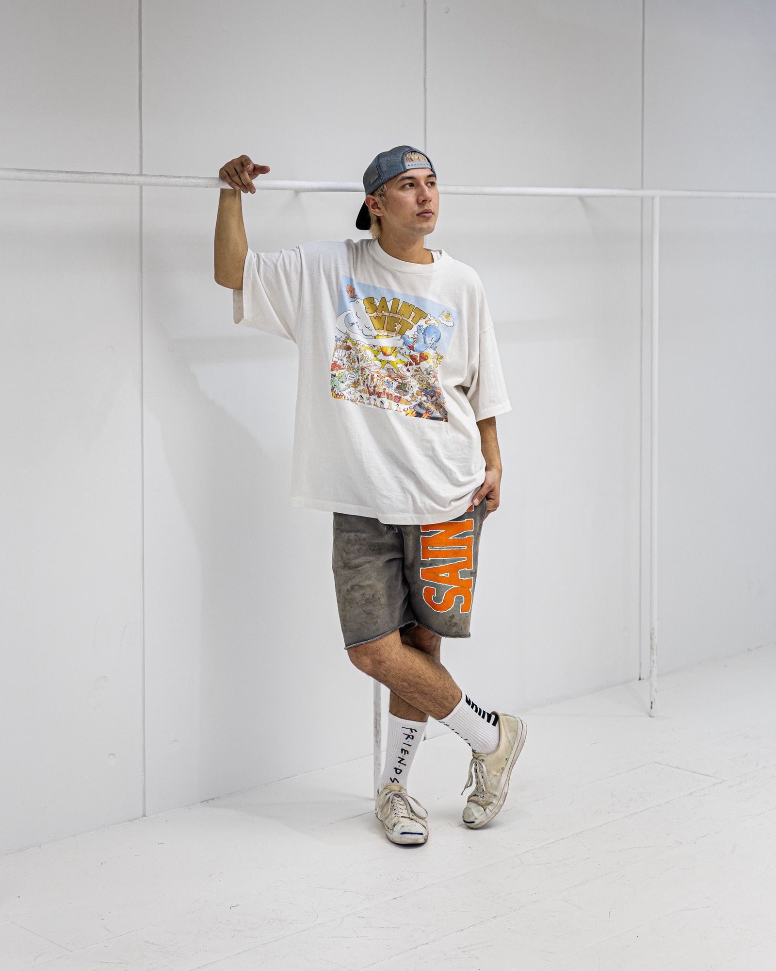 セントマイケル 26SS SAINT WET SS T-SHIRT(SM-MK8-0000-016)WHITE☆4月11日(土)発売！