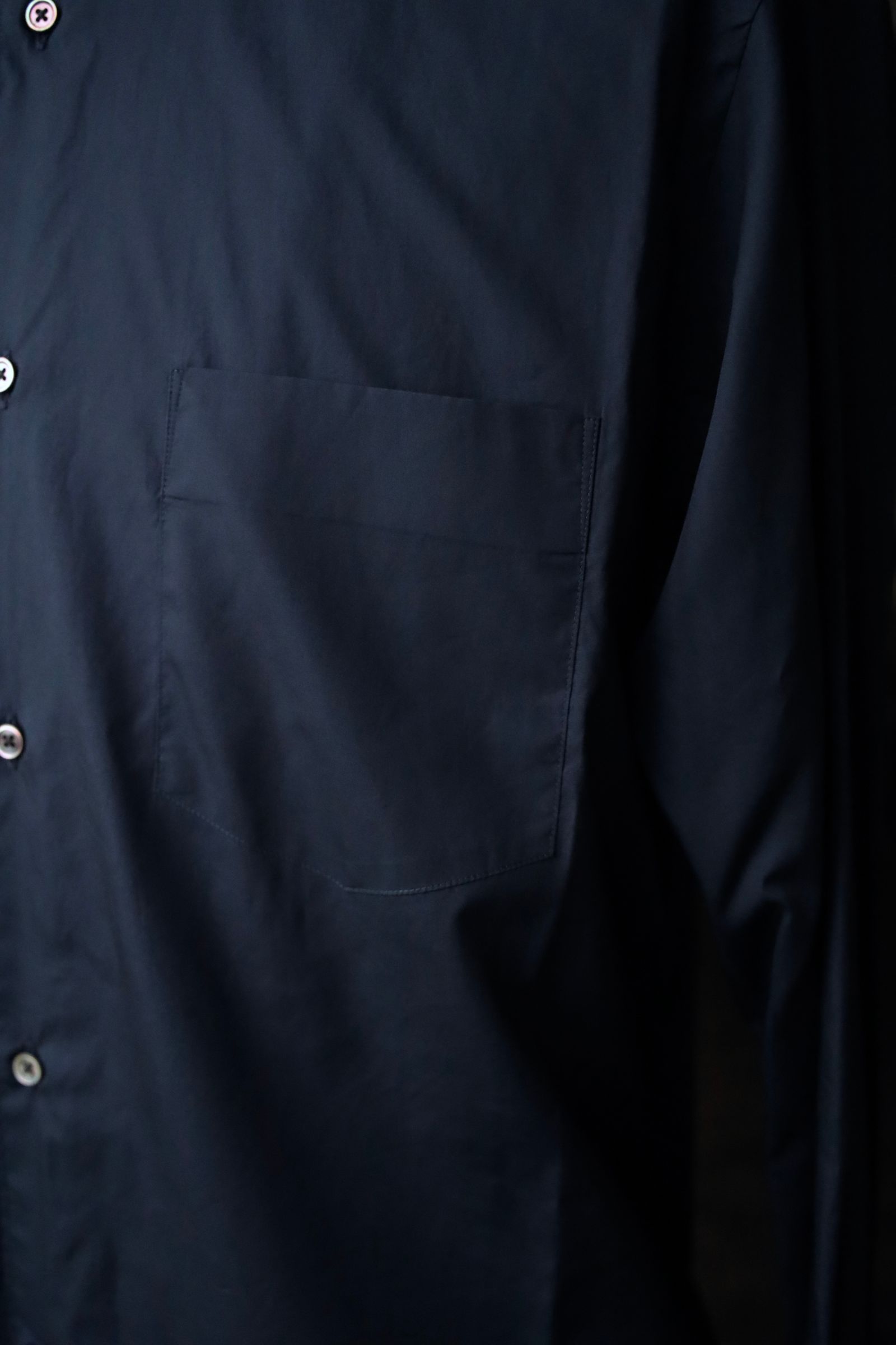 グラフペーパー シャツ Broad Regular Collar Shirt (GM253-50005B)NAVY☆7月19日(土)発売！