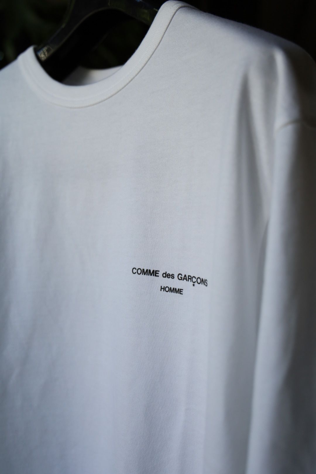 コムデギャルソンオム24AW ロゴTシャツ(HN-T101-051)WHITE☆8月3日(土)発売！