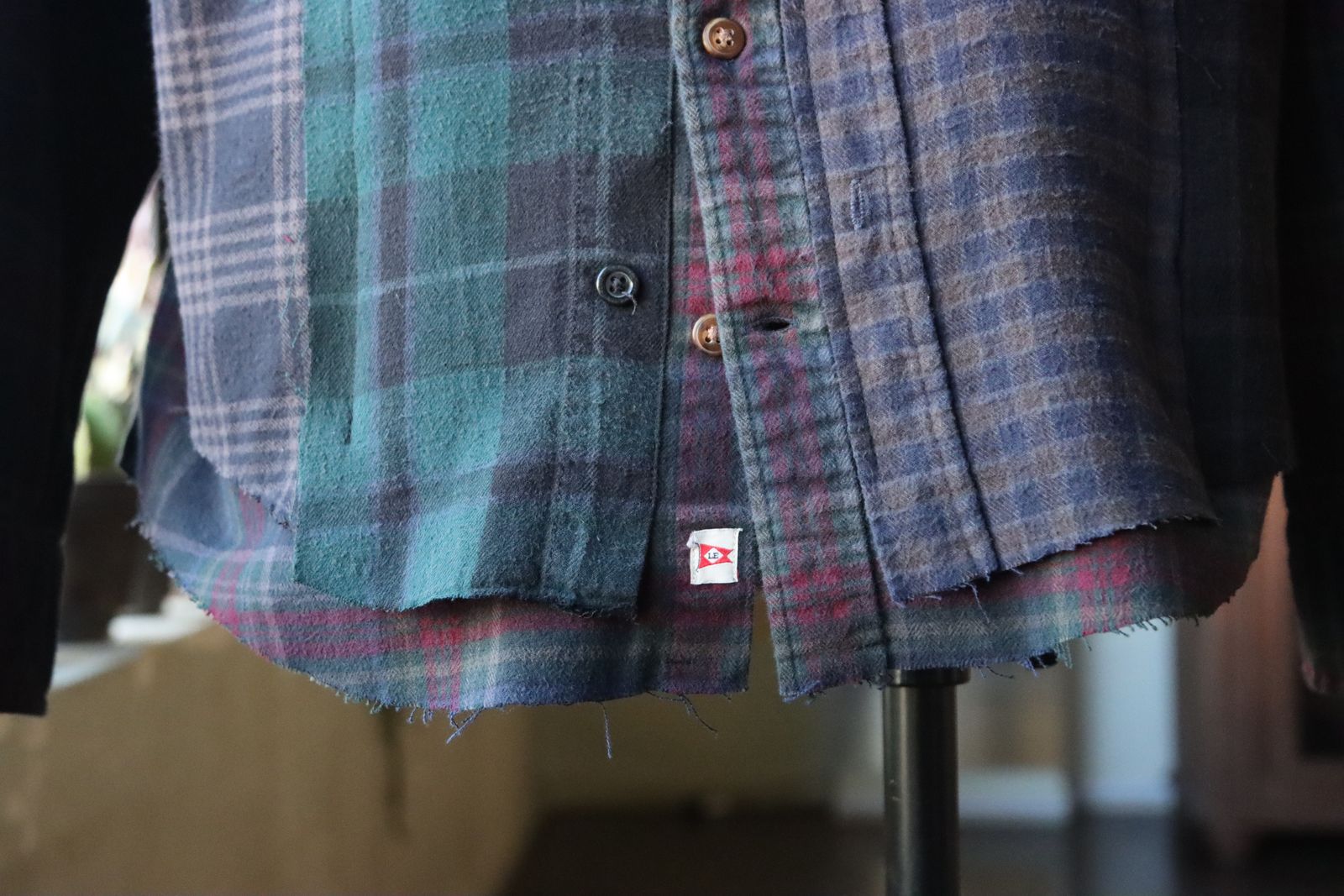 RAFUラフ24SS Remake shirt(RAFU030)BLACK DYE