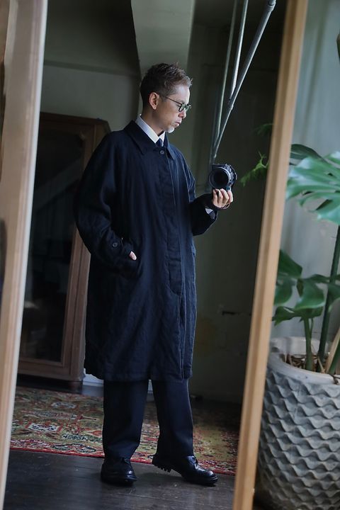 COMME des GARCONS HOMME 26FW ウールサージ製品縮絨コートスタイル