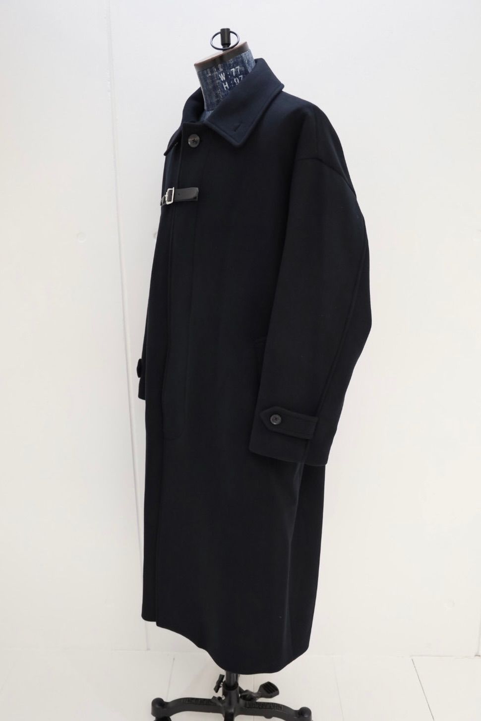 ヨーク 25FW Melton Big Balmaccan Coat(YK25FW01033C)BLACK☆10月11日(土)新作発売！