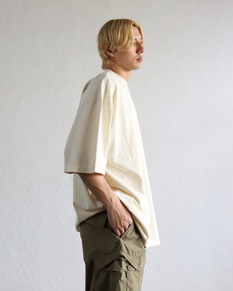 セダンオールパーパス 24SS Garment Dyed S/S Tee style(Cream) 2024.4.5