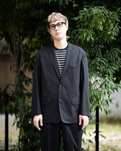 グラフペーパー 26AW Wooly Cotton Twill Single Jacket(GM263-20046B)BLACK☆8月1日(土)発売！