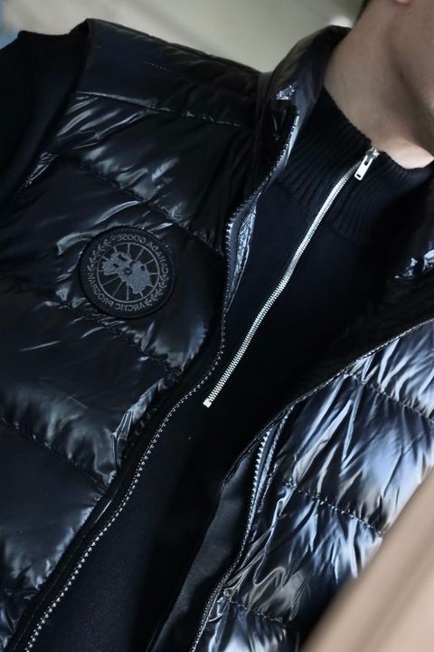 CANADA GOOSE CROFTON VEST BLACK LABELスタイル