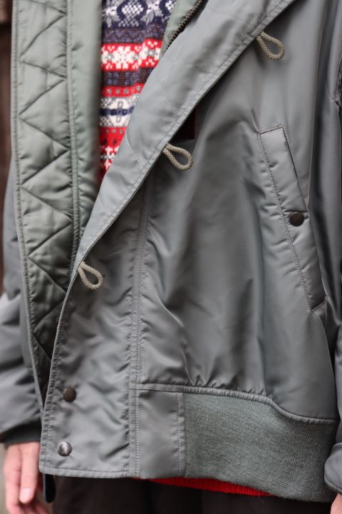 JUNYA WATANABE CdG MAN ウールジャガードN-2Bフライトジャケット style.2021.11.6