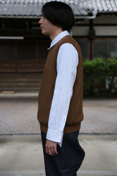 COMME des GARCONS HOMME 綿ナイロンウェザーフーデッドコート"KAHKI"style.2020.9.13.