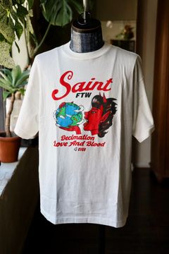 セントマイケル Tシャツ SAINT DEVIL SS TEE(SM-HR1-0000-023)WHITE☆7月19日(土)発売！
