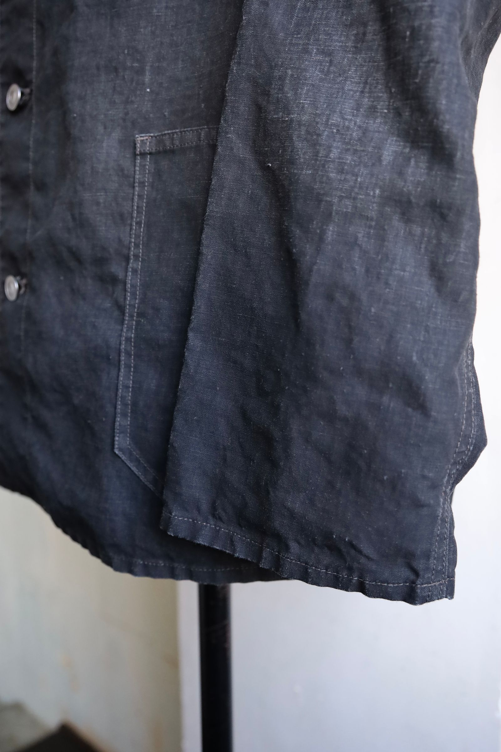 アプレッセ Vintage Black Linen Coverall (25SAP-01-29H) BLACK☆4月5日(土)発売！