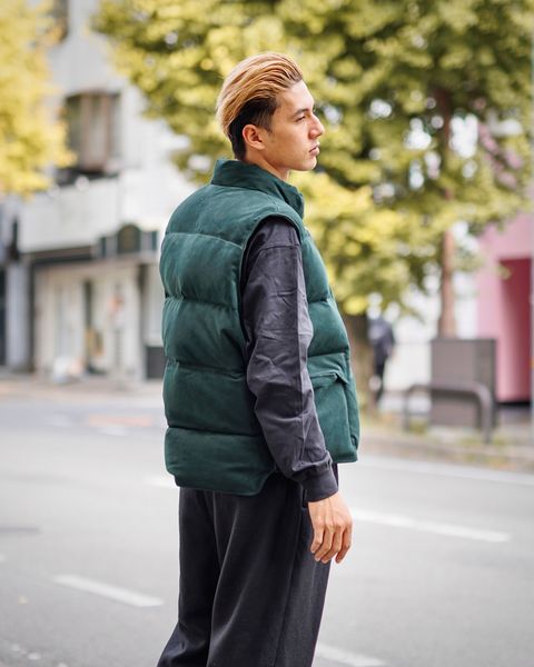 A.PRESSE Suede Down Vest 10月19日(土)新作発売！