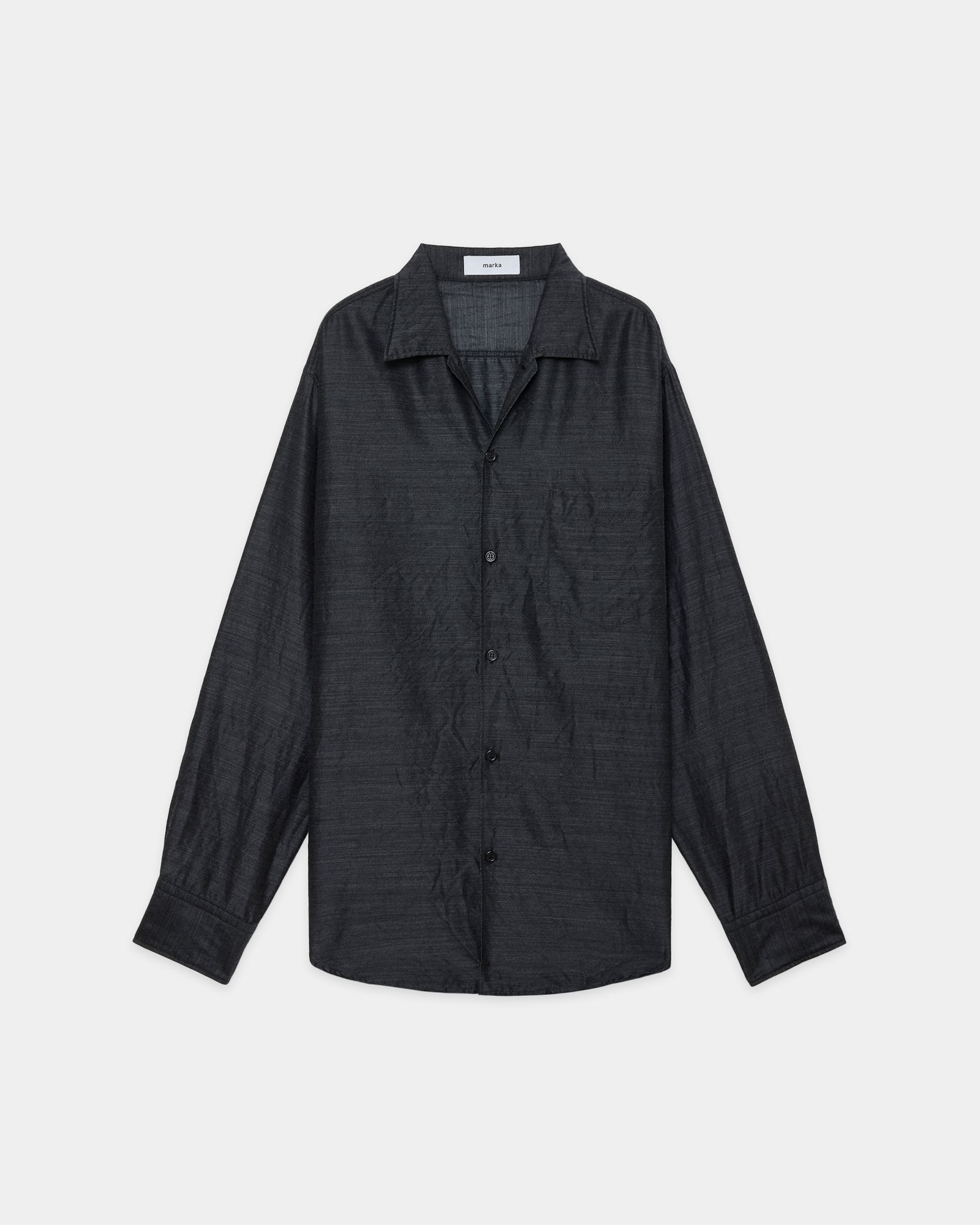 マーカ 26AW オープンカラーシャツ OPEN COLLAR L/S SHIRT(M26C04SH01C)GRAY☆新作発売！