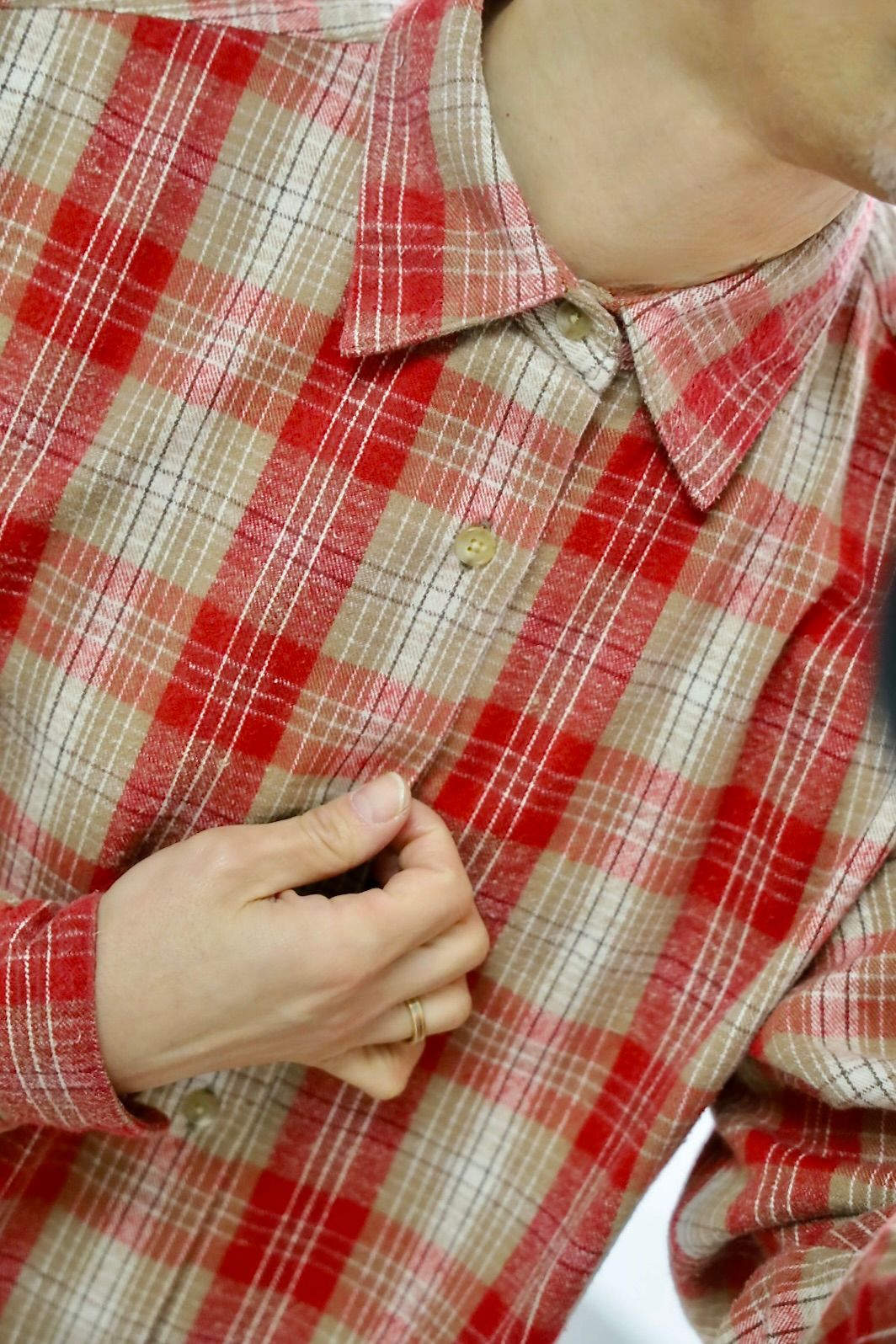 アプレッセ 2026 STYLE1 Vintage Cotton Silk Nep Twill Check Shirts (26SAP-02-06)RED☆1月24日(土)発売！