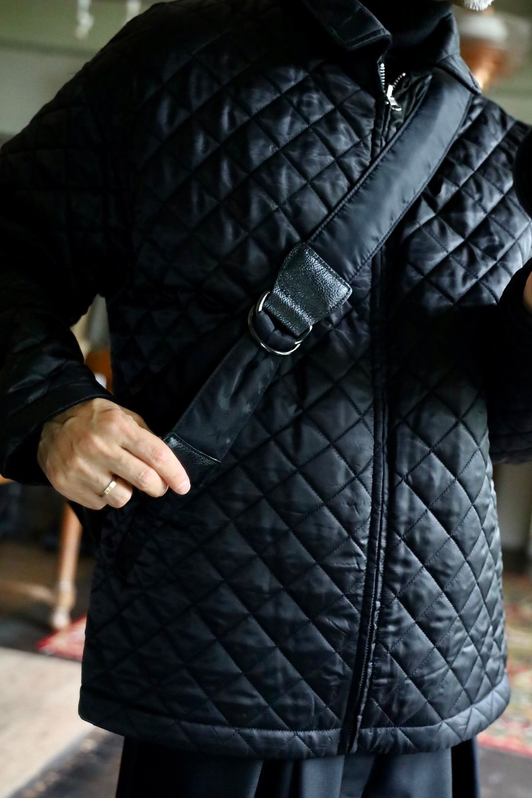 COMME des GARCONS HOMME 26FW リバーシブルキルティングジャケット"BLACK"スタイル