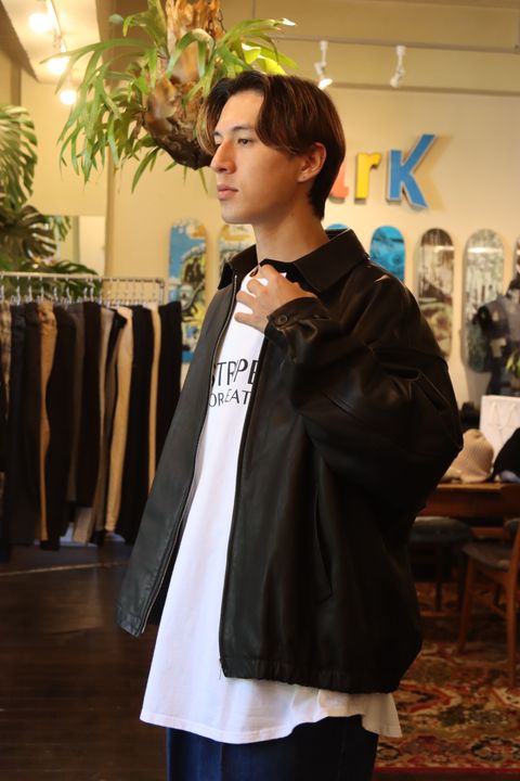 S.F.C 23FW LEATHER BIG JACKETスタイル