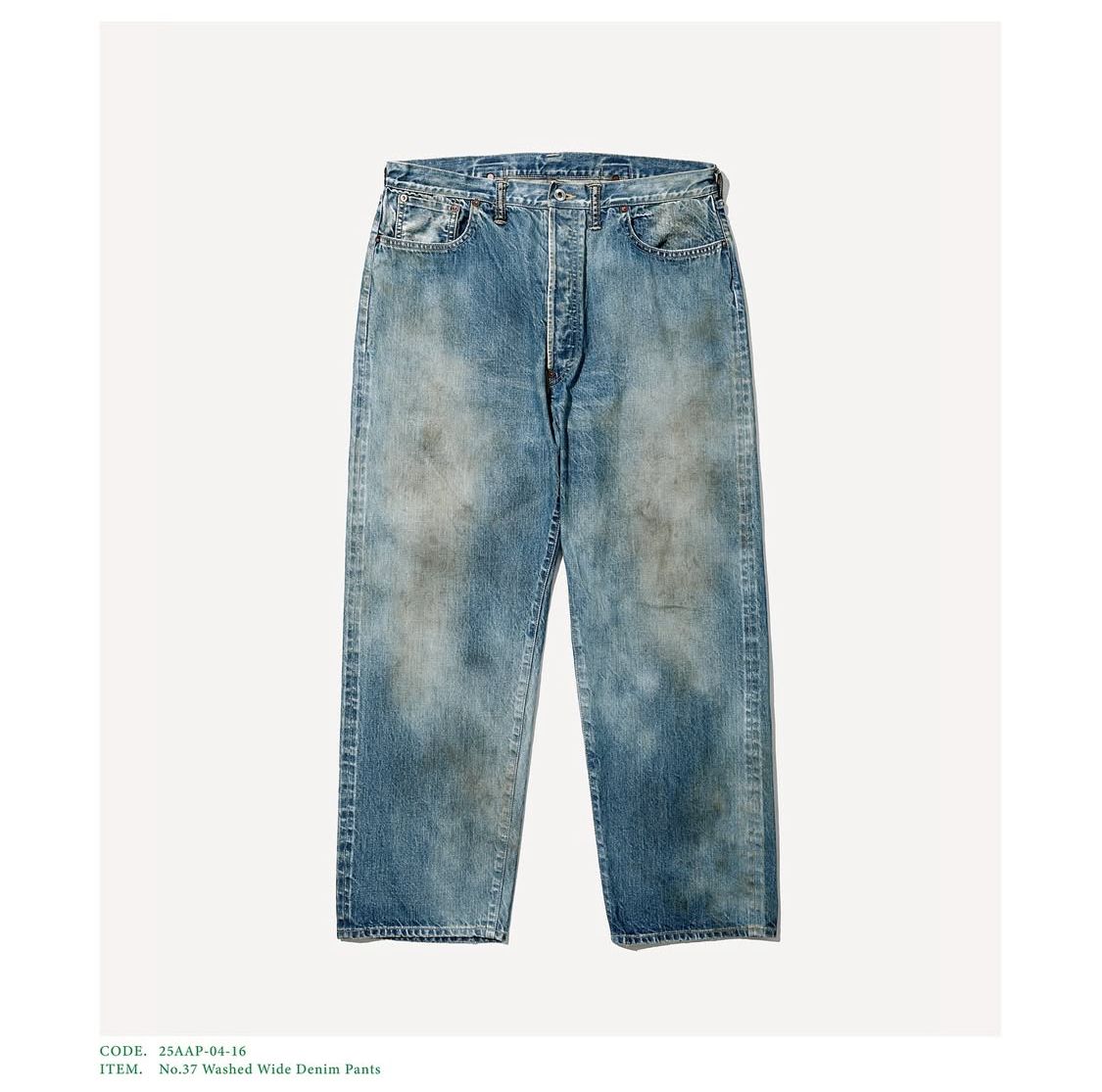 A.PRESSE - アプレッセ 2025 STYLE2 No.37 Washed Wide Denim