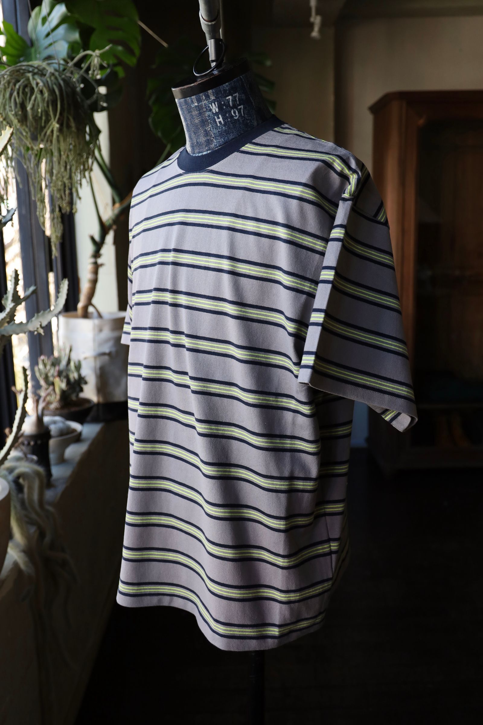 フレッシュサービス MULTI BORDER S/S TEE(FSC251-70121)GRAY
