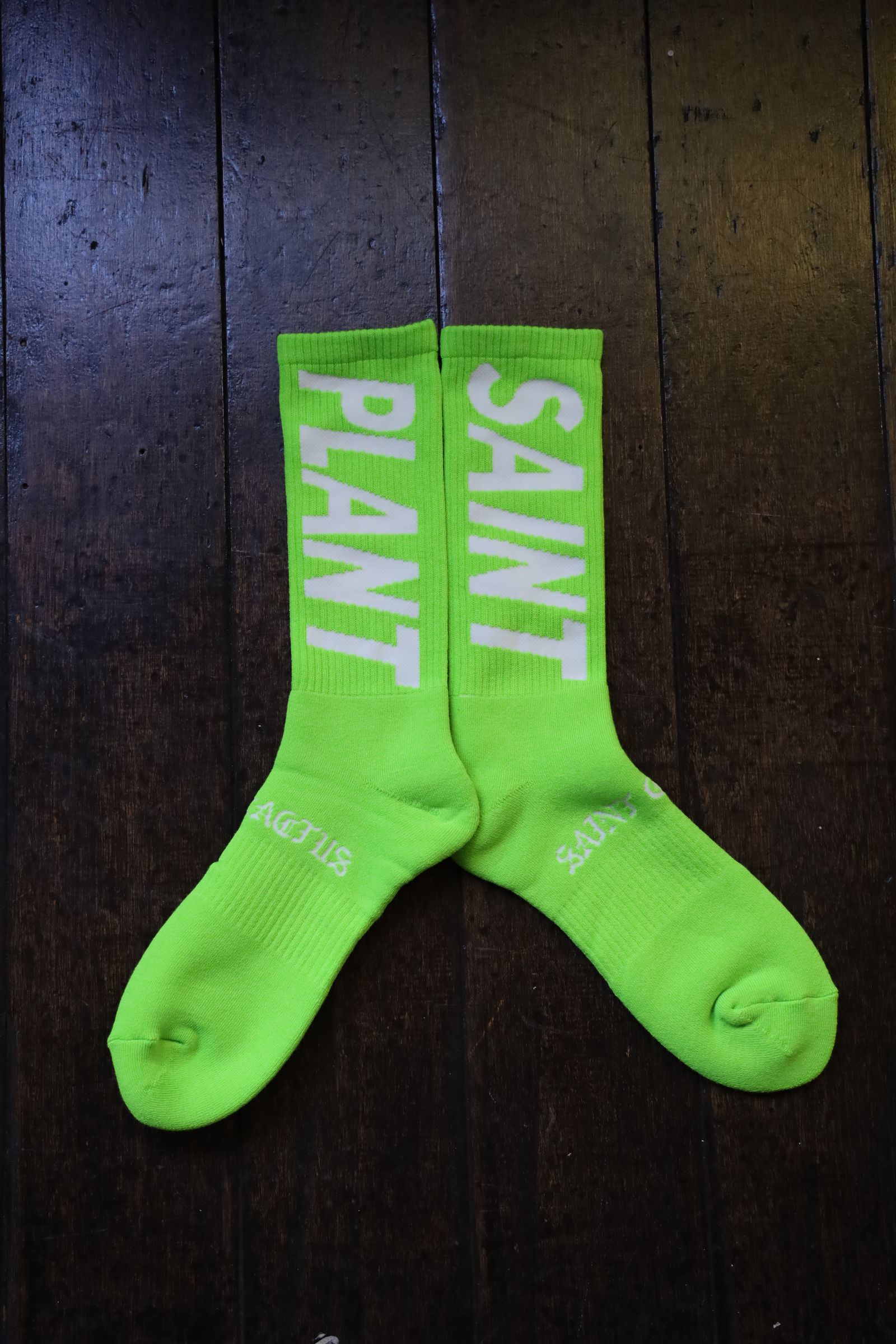 セントマイケル24AW SNT PLANT CP_SOCKS(SM-YS1-0000-C16)LIME
