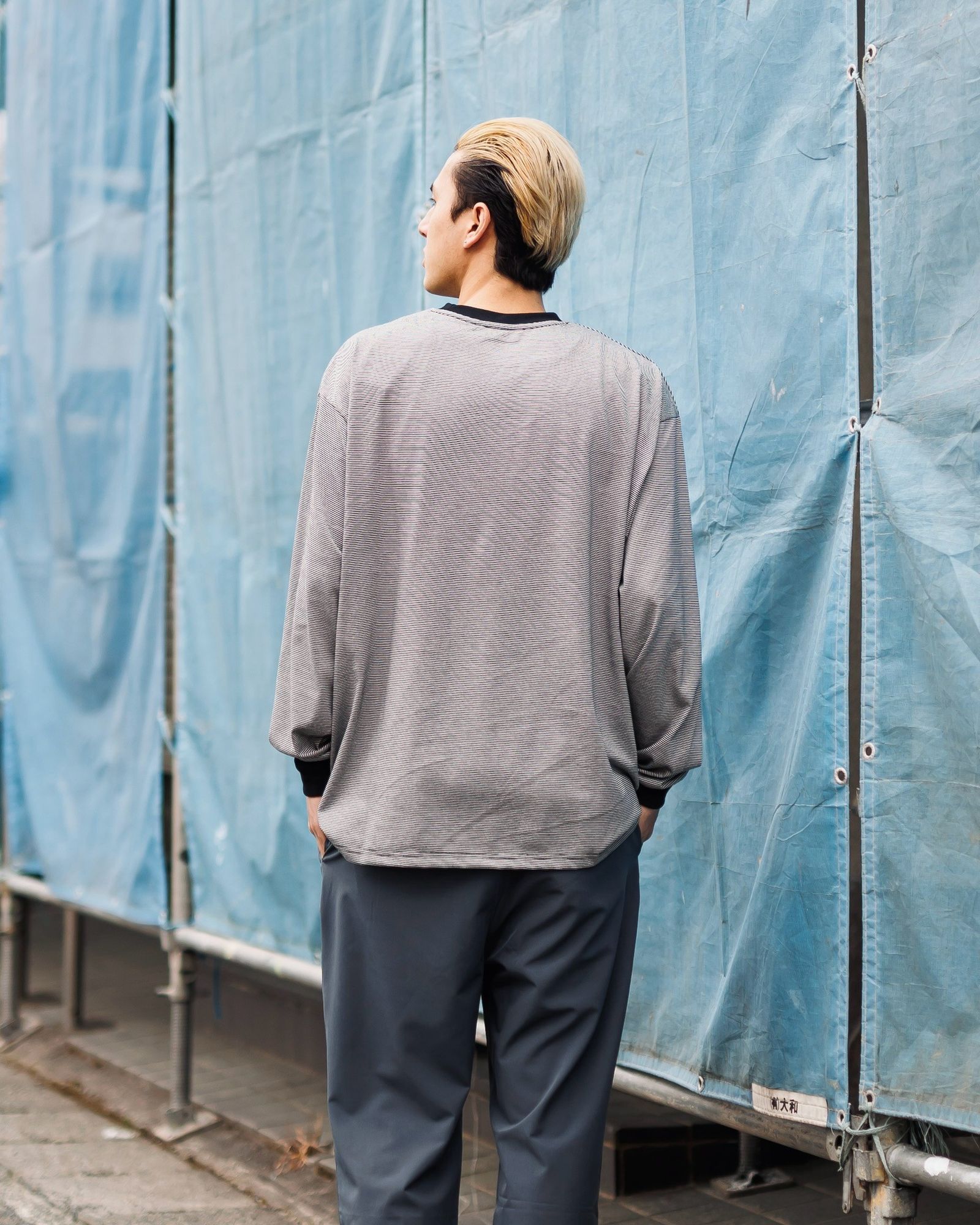 FreshService - フレッシュサービス MICRO BORDER L/S TEE