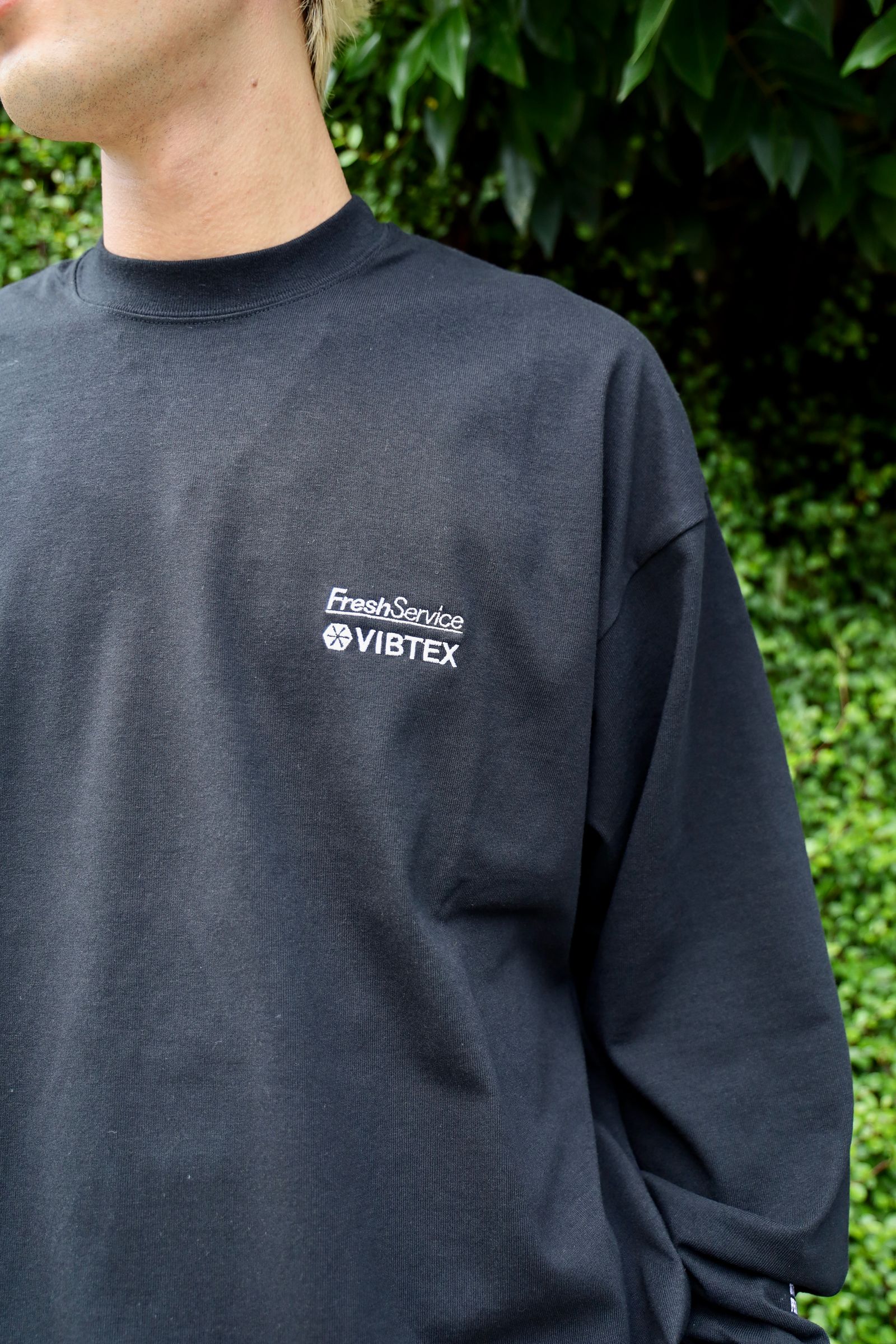 FreshService VIBTEX for FreshService L/S CREW NECK TEE (BLACK) 5月31日(土)新作発売！