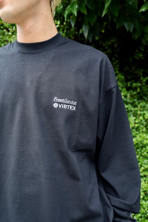 FreshService VIBTEX for FreshService L/S CREW NECK TEE (BLACK) 5月31日(土)新作発売！
