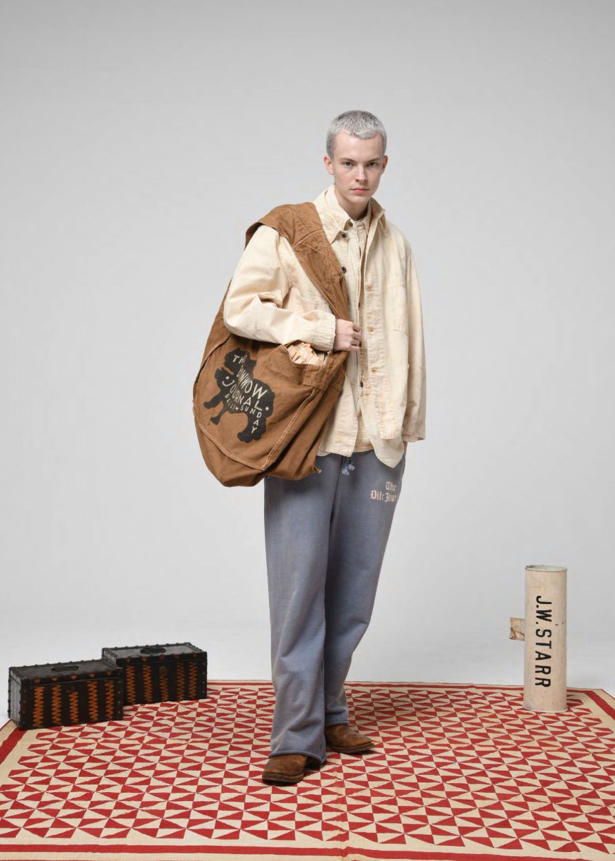 BOW WOW 26SS バウワウ THE DITC JOURNAL SWEAT PANTS AGED(BW261-DJSP) EGGPLANT☆3月7日(土)発売！