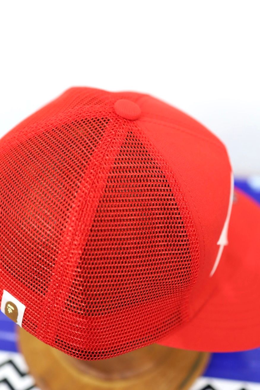 セントマイケル 26SS BAPE_MESH CAP(SM-MK8-0000-C60)RED☆2月7日(土)発売！