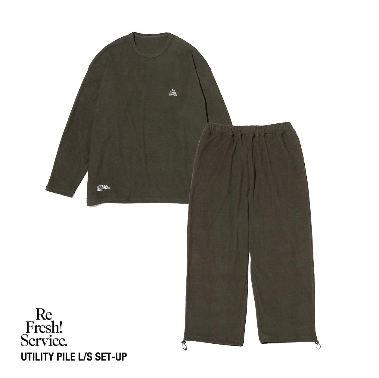 ReFresh!Service. “UTILITY PILE L/S SET-UP”(KHAKI)☆9月27日(土)発売！