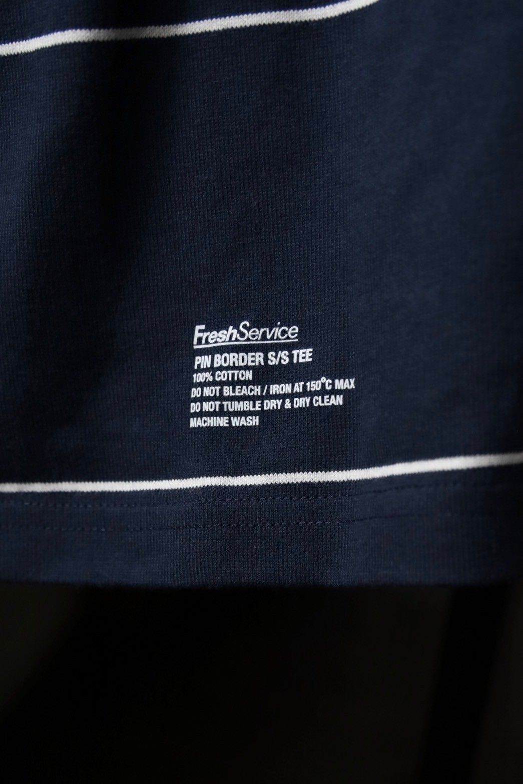 フレッシュサービス PIN BORDER S/S TEE(FSC261-70262)NAVY×WHITE☆3月7日(土)発売！
