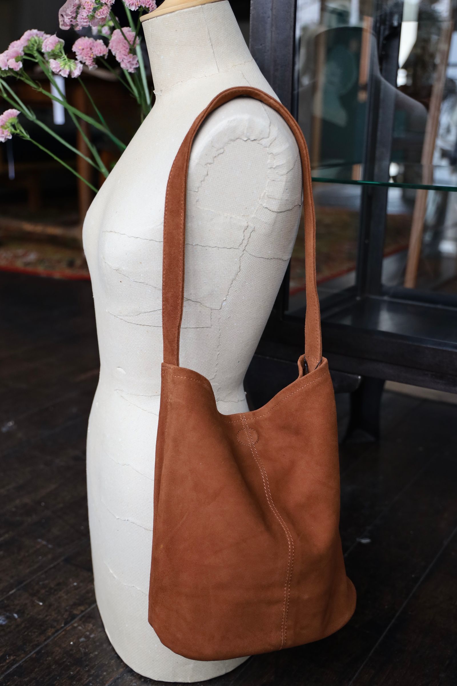 Morphee / モルフェトートバッグ CYLINDER S (CYS-OBR-1 )OIL SUEDE BROWN