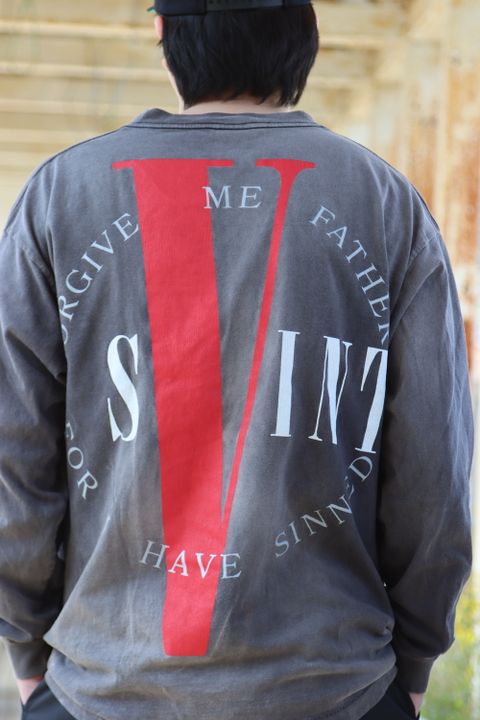 ©SAINT M×××××× 22SS VLONE LS TEE  style.2022.4.6. ※4月9日(土)発売