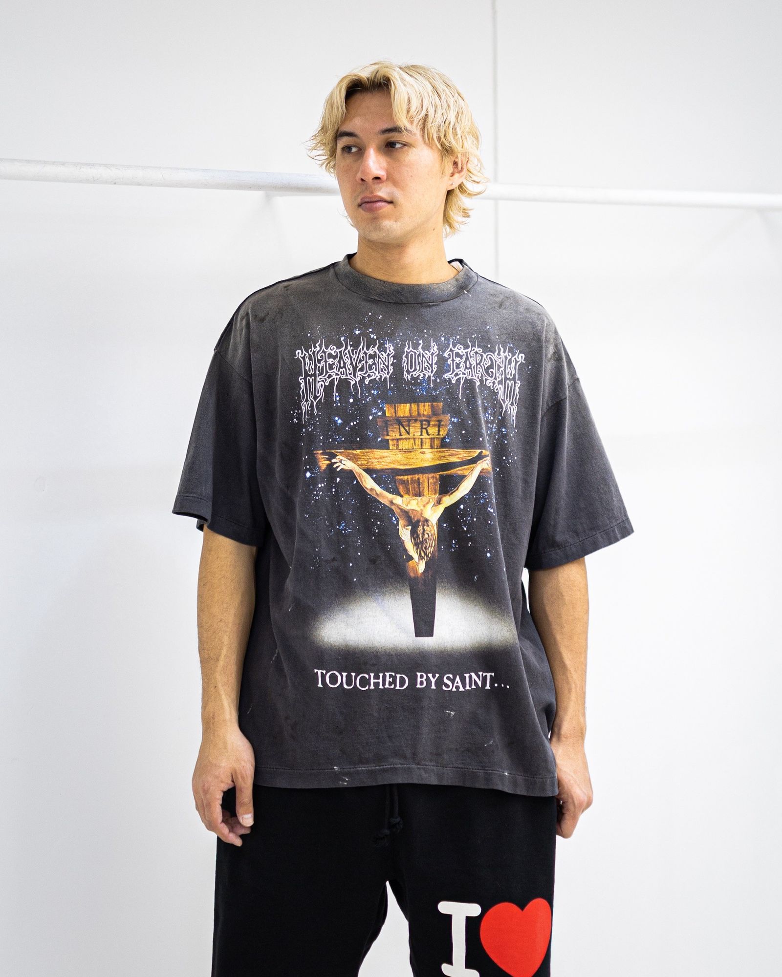 セントマイケル 26SS JESUS SS T-SHIRT (SM-MK8-0000-002)BLACK☆3月20日(金)発売！
