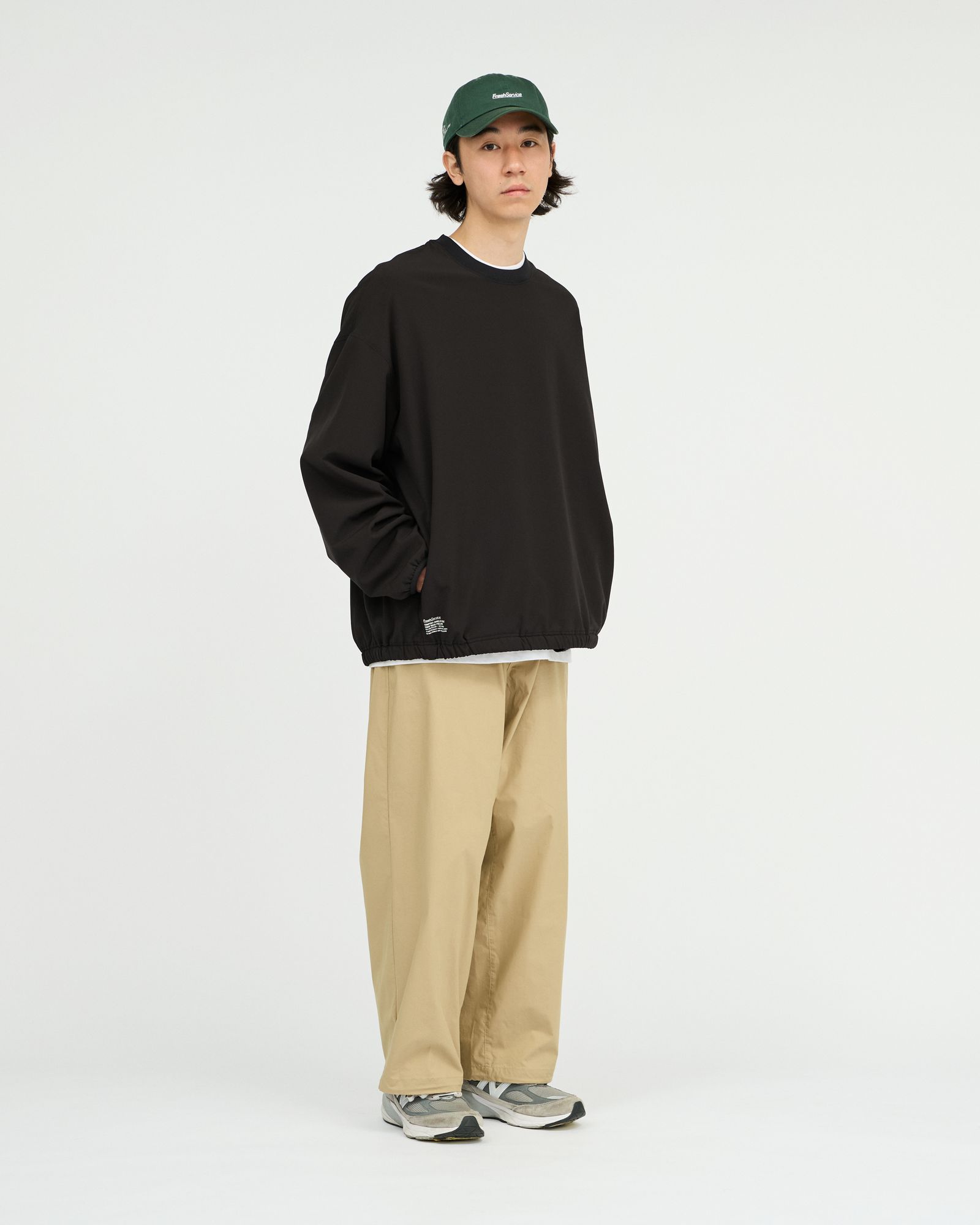 フレッシュサービス 26AW  COMFORT-SHIELD FLEECE CREW NECK PULLOVER(FSC263-70027)BLACK☆10月24日(土)新作発売！