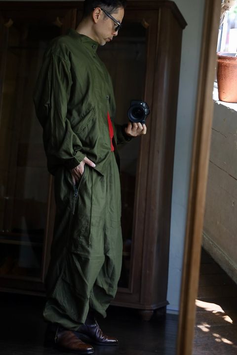 Gurankファティーグジャケット"KHAKI"スタイル