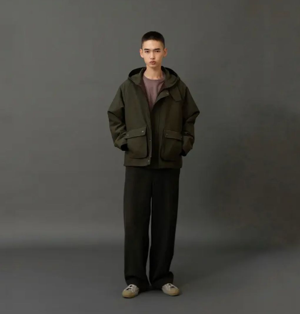ANOTHER OFFICEアナザーオフィス Hood Neo British Jacket (AOEWPD006)Olive Drab