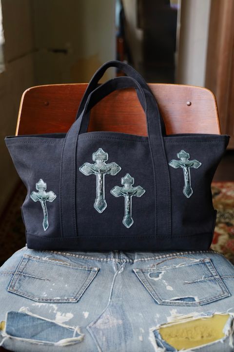 トーキングアバウト ジ アブストラクション 25AW CROSS TOTE BAG S (2526AW-AC-009)BLACK☆新作発売！