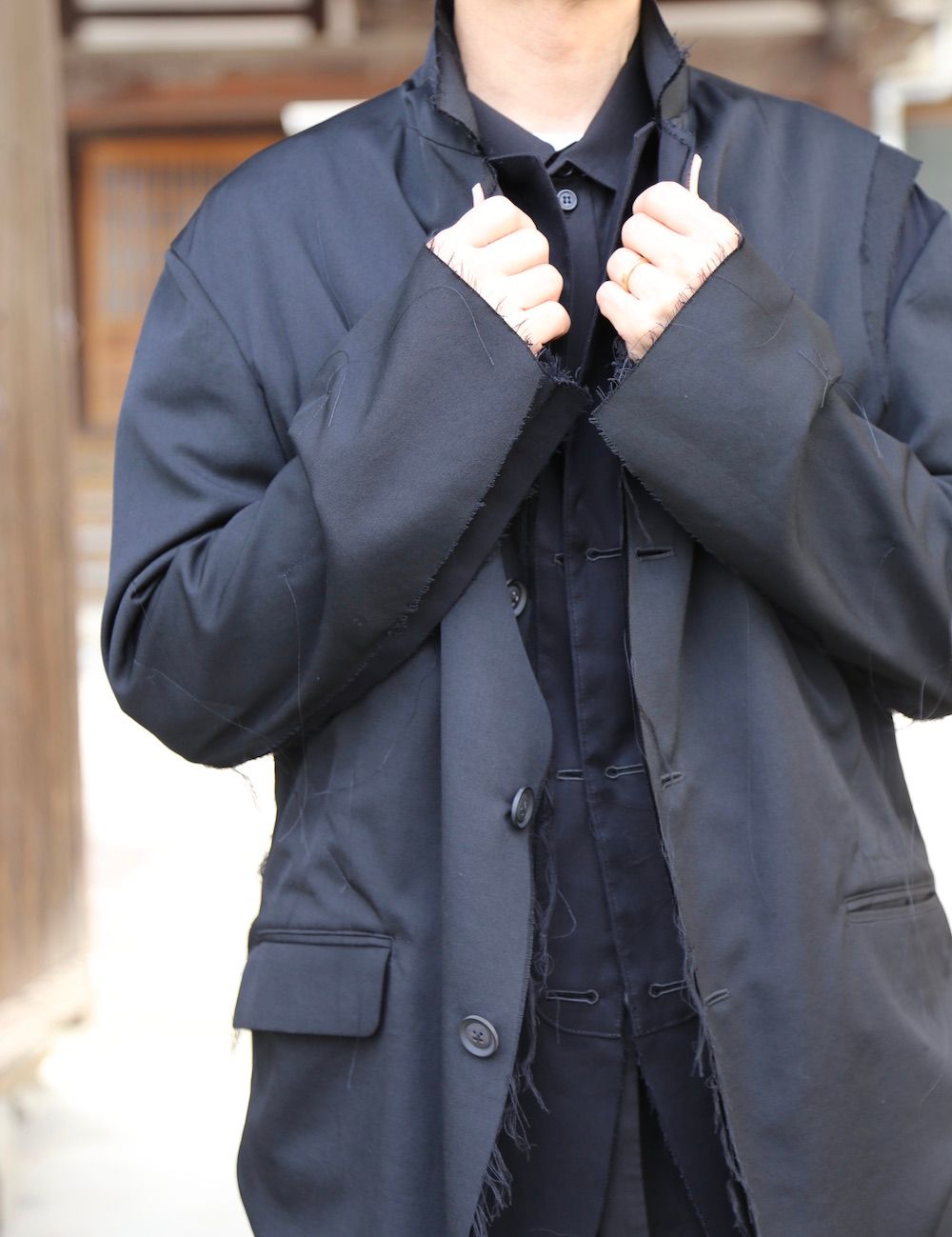 Yohji Yamamoto S-WリブラップPパンツ Mix Style.2020.10.21.